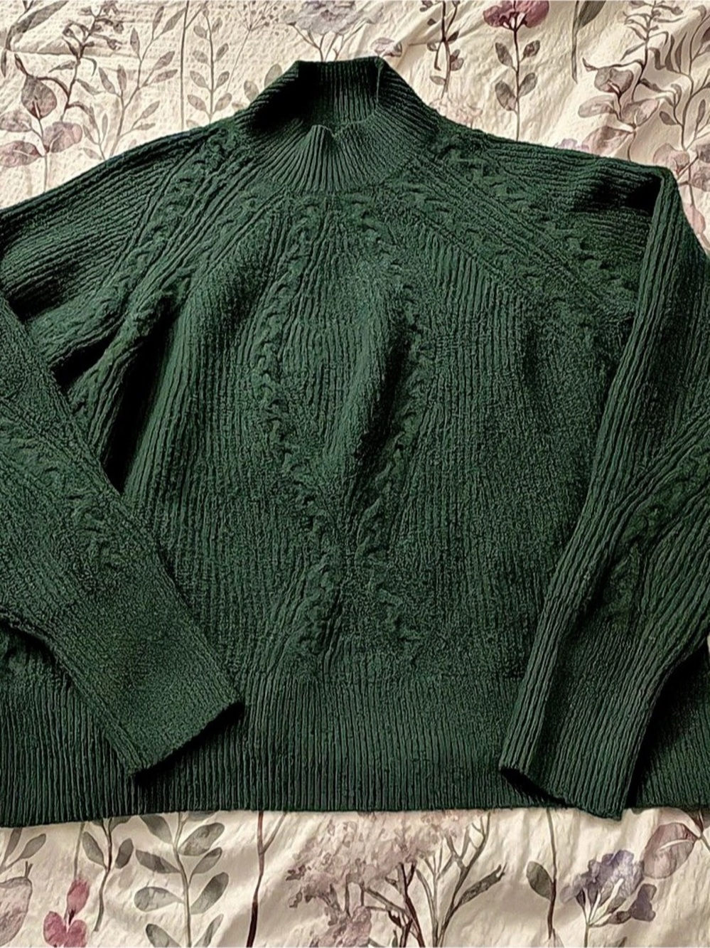 Green Turtleneck Sweater